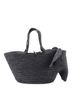 Loewe 100% Raffia Black Elephant Basket Tote Raffia Small One size - photo 4