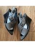 ALLSAINTS 100% Leather Gray Sandals Size 8 - photo 3