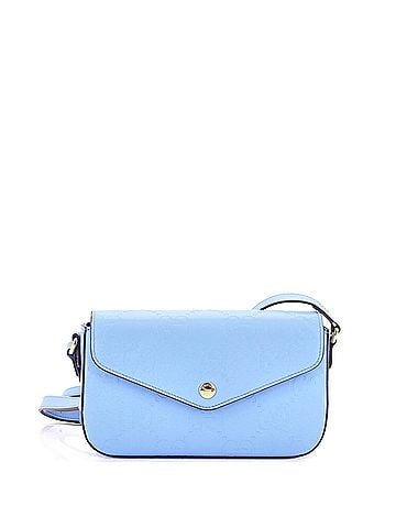 Gucci Envelope Flap Crossbody Bag Jumbo GG Embossed Leather Super Mini (view 1)