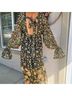 Rococo Sand Floral Black Casual Dress Size XS - photo 5