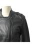 Michael Kors 100% Leather Black Leather Jacket Size S - photo 4