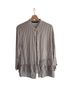 Zara Basic Stripes Brown White Long Sleeve Blouse Size M - photo 1