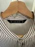 Zara Basic Stripes Brown White Long Sleeve Blouse Size M - photo 3