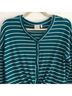 Good Luck Gem Stripes Blue Green Long Sleeve Top Size S - photo 16