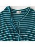 Good Luck Gem Stripes Blue Green Long Sleeve Top Size S - photo 9