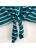 Good Luck Gem Stripes Blue Green Long Sleeve Top Size S - photo 10