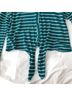 Good Luck Gem Stripes Blue Green Long Sleeve Top Size S - photo 11