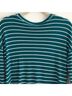 Good Luck Gem Stripes Blue Green Long Sleeve Top Size S - photo 12
