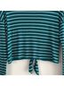 Good Luck Gem Stripes Blue Green Long Sleeve Top Size S - photo 13