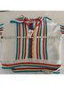 Solid & Striped 100% Cotton Ivory Red Casual Sweaters Size S - photo 5