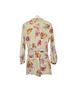 Anthropologie Floral Ivory Pink Yellow Romper Size M - photo 2