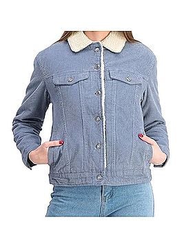 Bershka Bershka Sherpa Curduroy  Jacket Denim Jacket (view 1)