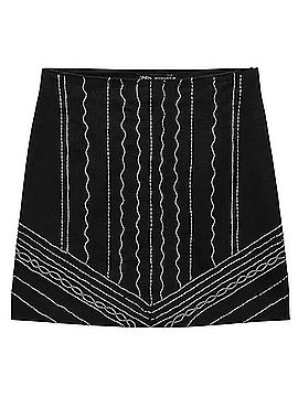 Zara Denim Skirt (view 1)