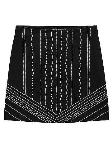 Zara Denim Skirt (view 1)