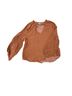 Böhme Floral Brown Long Sleeve Blouse Size S - photo 1