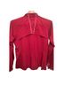 Athleta Solid Pink Silver Track Jacket Size XL - photo 2