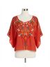 Johnny Was Red Lombriga Cupra Blouse Size XS - photo 1