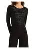 Z Supply Print Black Aurora Sequin Top Size L - photo 2