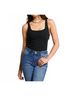 Z Supply Print Black Iconic Rib Bodysuit Size XL - photo 2