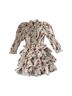 V. Chapman Floral Red Ivory Casual Dress Size 2 - photo 1