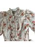 V. Chapman Floral Red Ivory Casual Dress Size 2 - photo 4