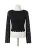 Z Supply Solid Black Aurora Lace Top Size XS - photo 1