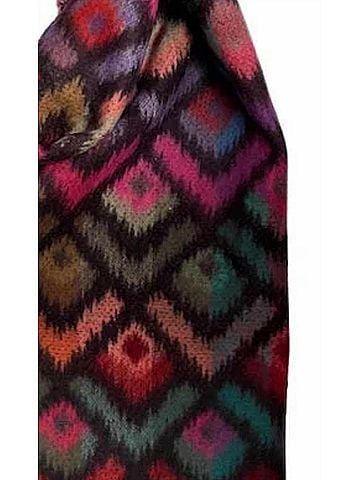 V.Fraas Women's Peacock Feathers Cashmink Scarf (view 2)