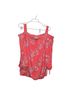 Avenue Floral Red Short Sleeve Blouse Size 26 - photo 1