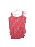 Avenue Floral Red Short Sleeve Blouse Size 26 - photo 2