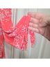 Avenue Floral Red Short Sleeve Blouse Size 26 - photo 13