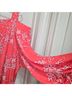 Avenue Floral Red Short Sleeve Blouse Size 26 - photo 6