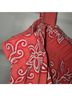 Avenue Floral Red Short Sleeve Blouse Size 26 - photo 9