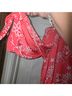 Avenue Floral Red Short Sleeve Blouse Size 26 - photo 12