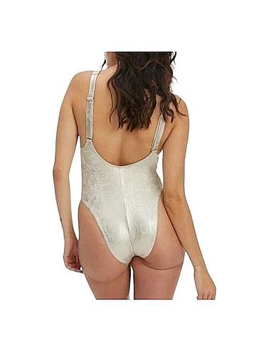 Good American Metallic Snake Swimsuit One Piece Swimsuit (view 2)