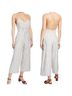 J Brand Stripes White Black Jumpsuit Size L - photo 3
