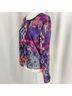 Bar III Snake Print Multi Color Long Sleeve Blouse Size M - photo 6