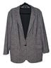 Theory Houndstooth Black White Blazer Size 12 - photo 1