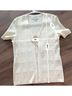 St. John Solid Ivory Short Sleeve Blouse Size 4 - photo 5