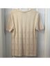 St. John Solid Ivory Short Sleeve Blouse Size 4 - photo 4