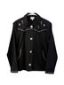 Johnny Was 100% Cotton 100% Polyester Solid Black Jacket Size S - photo 1