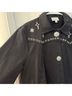 Johnny Was 100% Cotton 100% Polyester Solid Black Jacket Size S - photo 5