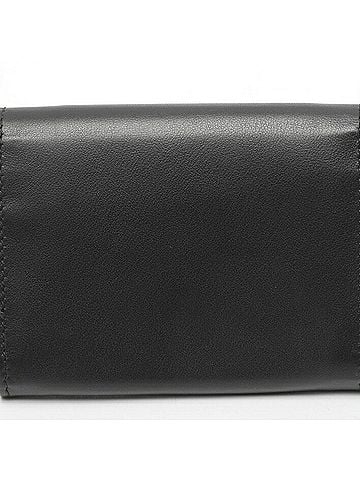 Miu Miu Miu Miu Miu Leather Flap Card Case Compact Wallet in Black (view 2)