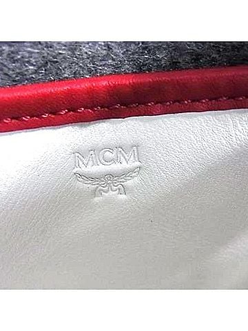 MCM MCM Stadt Loden Tote Bag MUT8ASD10EP001 in Gray, Black Felt, and Leather for Women (view 2)