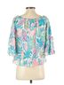 Lilly Pulitzer Floral Multi Color Short Sleeve Blouse Size XS - photo 2