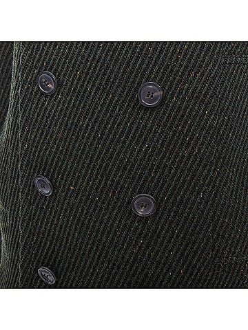 Christian Dior Christian Dior virgin wool ribbed knit double breasted pea coat (view 2)