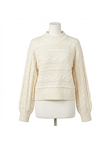 Z Supply Arctic Cable Cropped Sweater (view 1)
