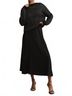 Z Supply Print Black Gleam Sequin Sweater Size L - photo 5