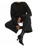 Z Supply Print Black Gleam Sequin Sweater Size M - photo 5