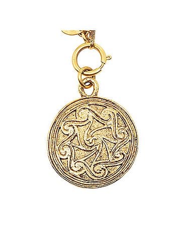 Chanel Vintage Chanel Coco Mark Necklace, Gold Plated, Women's, CHANEL (view 1)
