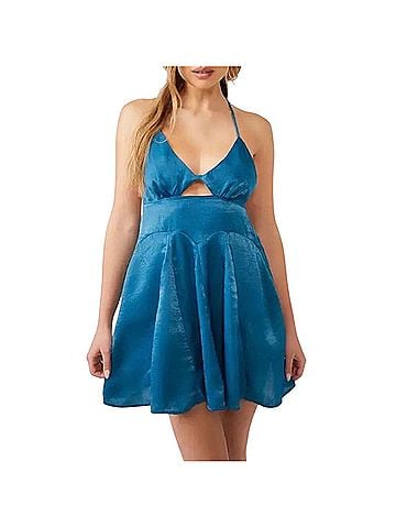 Intimately by Free People Teal Good Catch Casual Dress (view 1)